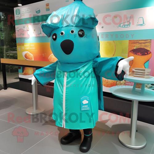 Personnage De Costume De Mascotte Redbrokoly Teal Bbq Ribs Habillé ... on Productcaster.