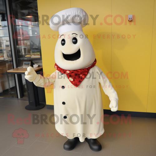 Personnage De Costume De Mascotte Redbrokoly De Poivron Crème Habil... on Productcaster.