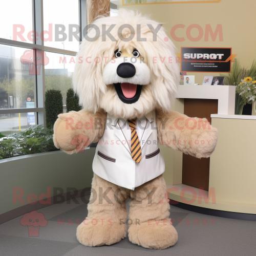 Personnage De Costume Mascotte Redbrokoly Shepard S Pie Beige Habil... on Productcaster.