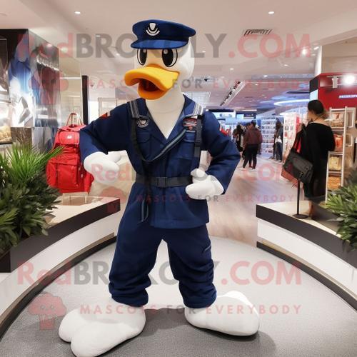 Personnage De Costume De Mascotte Redbrokoly De Cygne Bleu Marine H... on Productcaster.