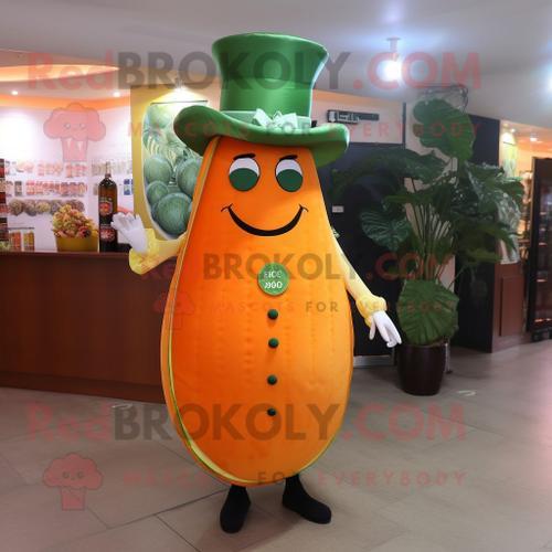 Personnage De Costume De Mascotte Redbrokoly De Concombre Orange Ha... on Productcaster.