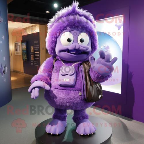 Personnage De Costume De Mascotte Redbrokoly Purple Ice Habillé D'u... on Productcaster.