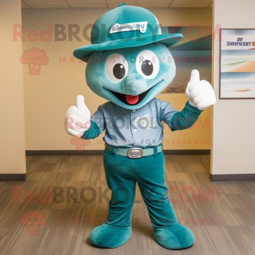 Personnage De Costume De Mascotte Redbrokoly De Sirène Turquoise Ha... on Productcaster.