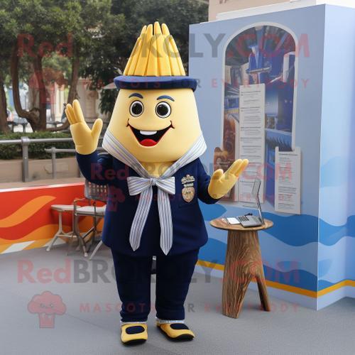 Personnage De Costume De Mascotte Redbrokoly De Frites Bleu Marine ... on Productcaster.