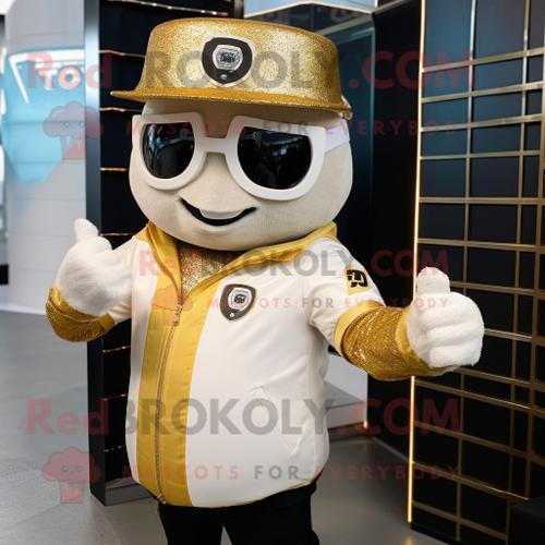 Personnage De Costume De Mascotte Redbrokoly Gold Ice Habillé D'un ... on Productcaster.