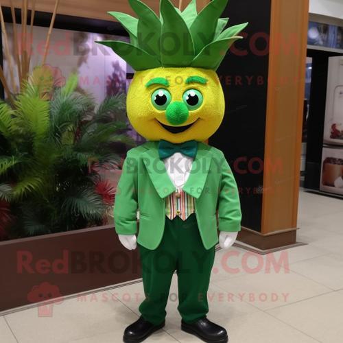 Personnage De Costume De Mascotte Redbrokoly D'ananas Vert Forêt Ha... on Productcaster.