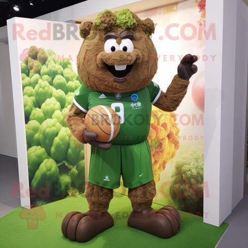 Personnage De Costume De Mascotte Redbrokoly De Brocoli Brun Habill... on Productcaster.