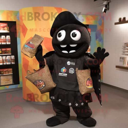 Personnage De Costume De Mascotte Redbrokoly De Nachos Noirs Habill... on Productcaster.