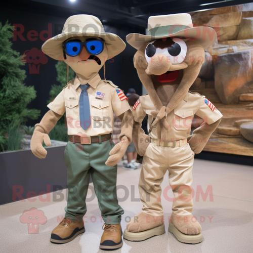 Personnage De Costume De Mascotte Redbrokoly Tan Para Commando Habi... on Productcaster.