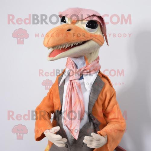 Personnage De Costume De Mascotte Redbrokoly Peach Deinonychus Habi... on Productcaster.