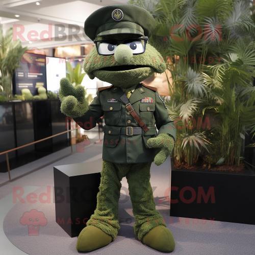 Personnage De Costume De Mascotte Redbrokoly De Soldat De La Marine... on Productcaster.