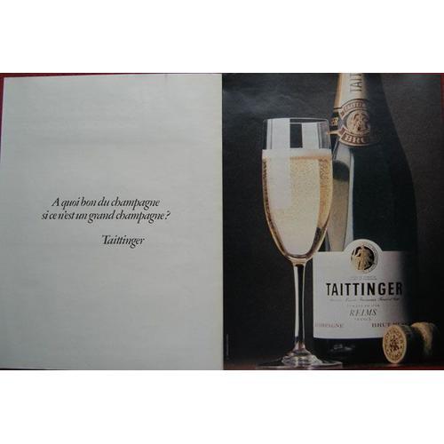 Publicité Papier - Champagne Taittinger De 1980 on Productcaster.