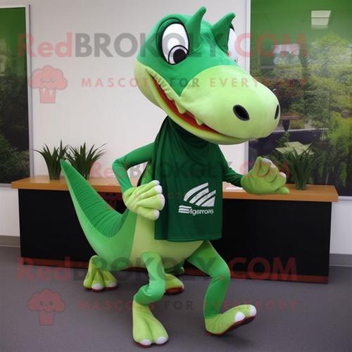 Personnage De Costume De Mascotte Redbrokoly Parasaurolophus Vert F... on Productcaster.