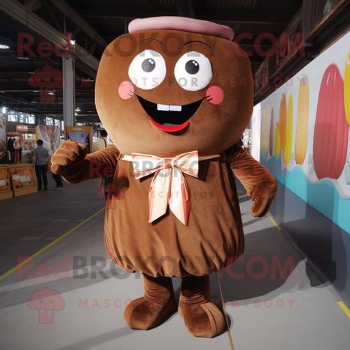 Personnage De Costume De Mascotte Redbrokoly Brown Candy Habillé D'... on Productcaster.