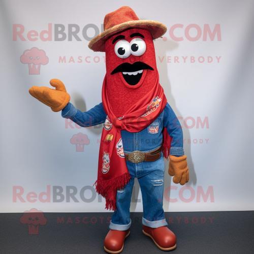 Personnage De Costume De Mascotte Redbrokoly Jambalaya Rouge Habill... on Productcaster.