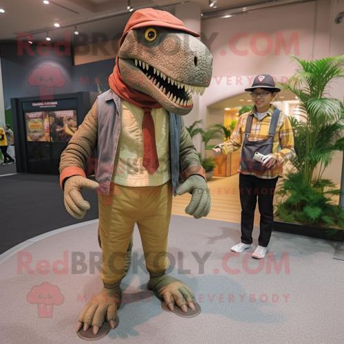 Tyrannosaurus Personnage De Costume De Mascotte Redbrokoly Habillé ... on Productcaster.