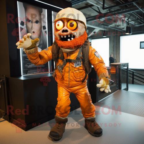 Personnage De Costume De Mascotte Redbrokoly De Zombie Orange Habil... on Productcaster.