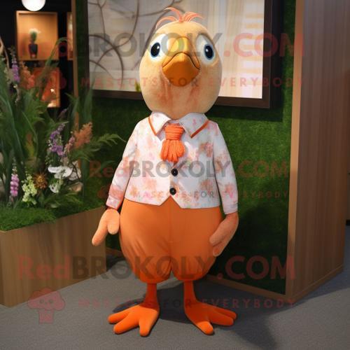 Personnage De Costume De Mascotte Redbrokoly Peach Pheasant Habillé... on Productcaster.