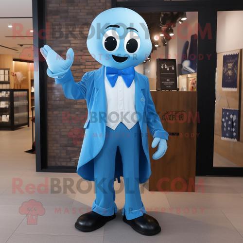 Costume Mascotte Redbrokoly Fantôme Bleu Personnage Habillé D'une V... on Productcaster.