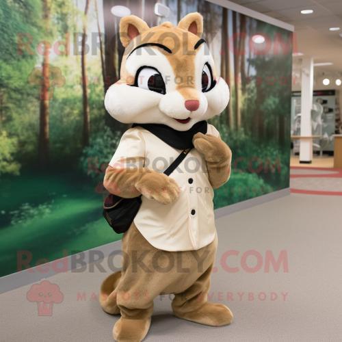 Personnage De Costume De Mascotte Redbrokoly Chipmunk Beige Habillé... on Productcaster.