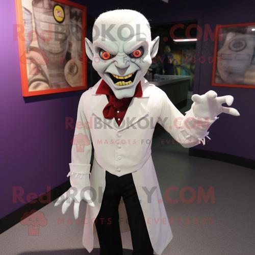 Personnage De Costume De Mascotte Redbrokoly De Vampire Blanc Habil... on Productcaster.