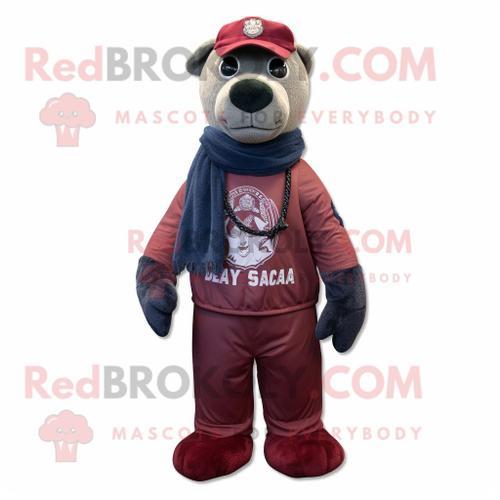 Personnage De Costume De Mascotte Redbrokoly Maroon Navy Seal Habil... on Productcaster.