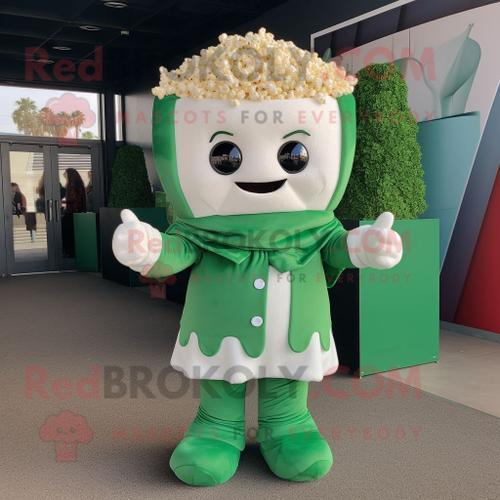 Personnage De Costume De Mascotte Redbrokoly De Pop Corn Vert Habil... on Productcaster.