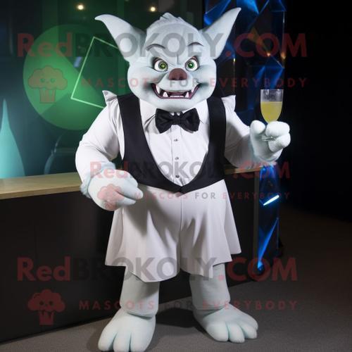 Mascotte Redbrokoly De Personnage D'ogre Blanc Habillé D'une Robe D... on Productcaster.