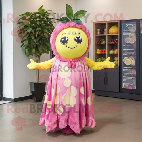 Personnage De Costume De Mascotte Redbrokoly De Citron Rose Habillé... on Productcaster.