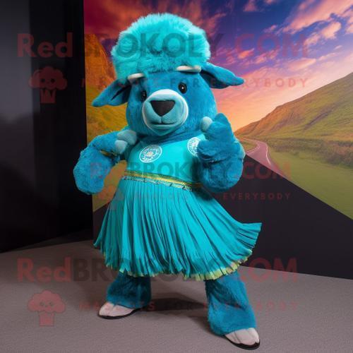 Personnage De Costume De Mascotte Redbrokoly De Buffle Bleu Sarcell... on Productcaster.