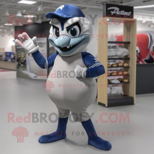 Personnage De Costume De Mascotte Redbrokoly De Geai Bleu Gris Habi... on Productcaster.