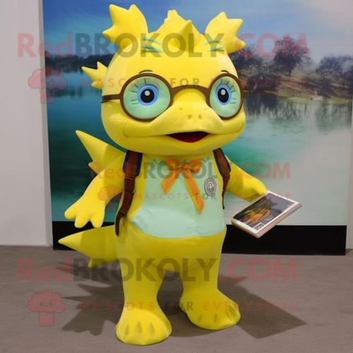 Personnage De Costume De Mascotte Redbrokoly D'axolotls Jaune Habil... on Productcaster.