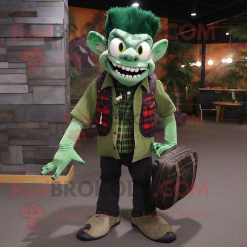 Personnage De Costume De Mascotte Redbrokoly De Vampire Vert Forêt ... on Productcaster.