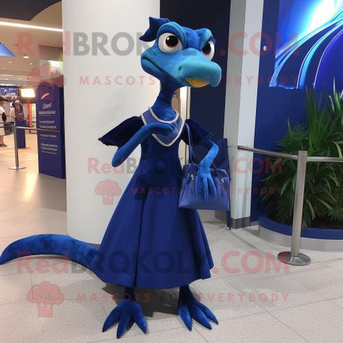 Personnage De Costume De Mascotte Redbrokoly Coelophysis Bleu Marin... on Productcaster.