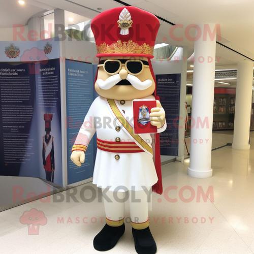 Personnage De Costume De Mascotte Redbrokoly De La Garde Royale Bri... on Productcaster.