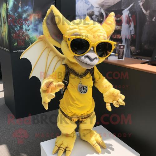 Personnage De Costume De Mascotte Redbrokoly De Gargouille Jaune Ha... on Productcaster.