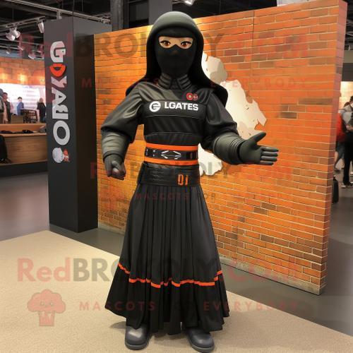 Personnage De Costume De Mascotte Redbrokoly Gi Joe Noir Habillé D'... on Productcaster.