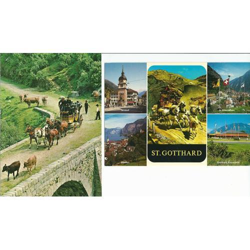 Suisse, Joli Lot 2 Belles Cartes Postales : Peinture, Photos Ancien... on Productcaster.