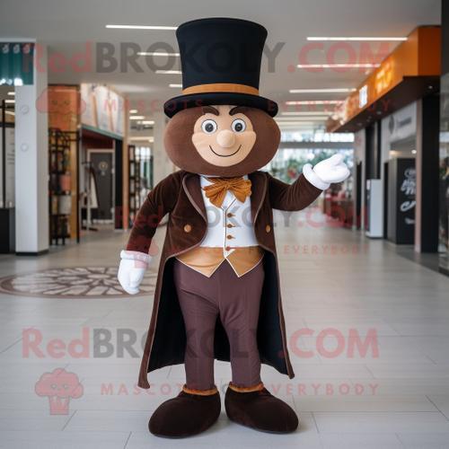 Personnage De Costume De Mascotte Redbrokoly Brown Ring Master Habi... on Productcaster.