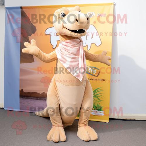 Personnage De Costume De Mascotte Redbrokoly Tan T Rex Habillé D'un... on Productcaster.