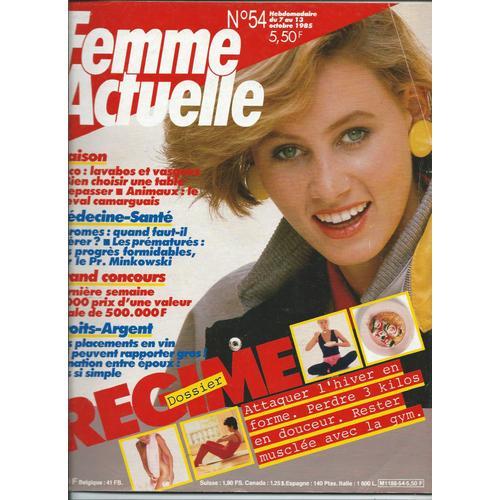 Femme Actuelle Du 07/10/1985, Éveline Leclerc, Jacques Anquetil, Ph... on Productcaster.