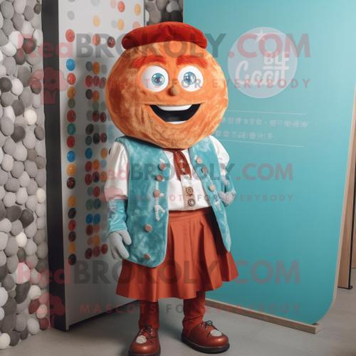 Personnage De Costume De Mascotte Redbrokoly Rust Candy Habillé D'u... on Productcaster.