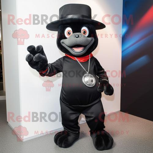 Costume De Mascotte Redbrokoly De Bracelet Noir Personnage Habillé ... on Productcaster.