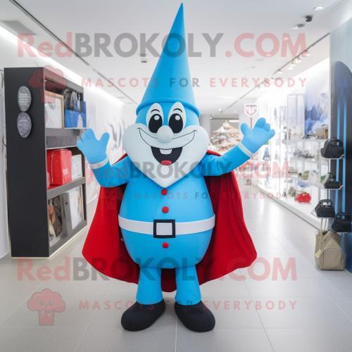 Personnage De Costume De Mascotte Redbrokoly Sky Blue Ring Master H... on Productcaster.