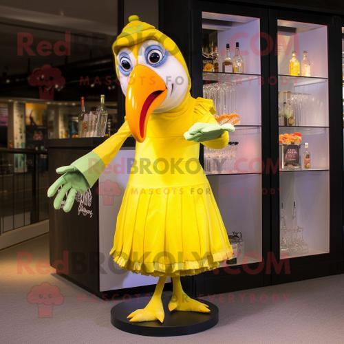 Personnage De Costume De Mascotte Redbrokoly Toucan Jaune Citron Ha... on Productcaster.