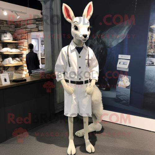 Personnage De Costume De Mascotte Redbrokoly De Chevreuil Blanc Hab... on Productcaster.