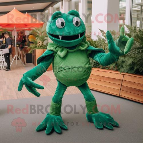 Personnage De Costume De Mascotte Redbrokoly De Crabe Vert Forêt Ha... on Productcaster.