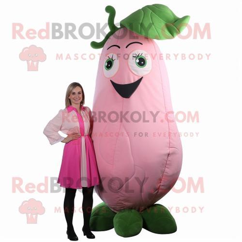 Personnage De Costume De Mascotte Redbrokoly De Haricot Rose Habill... on Productcaster.