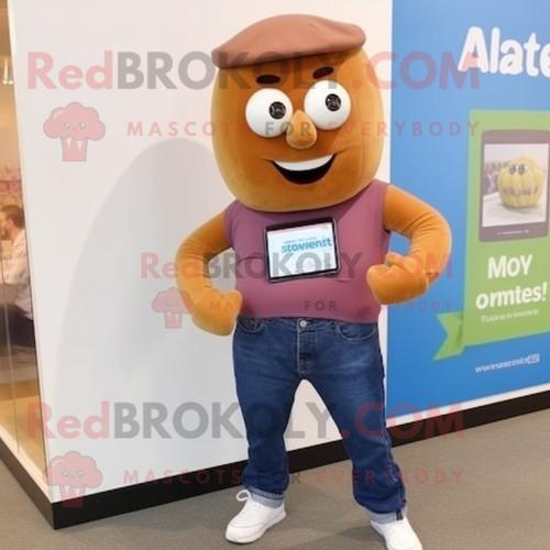 Personnage De Costume De Mascotte Redbrokoly De Courge Brune Vêtu D... on Productcaster.