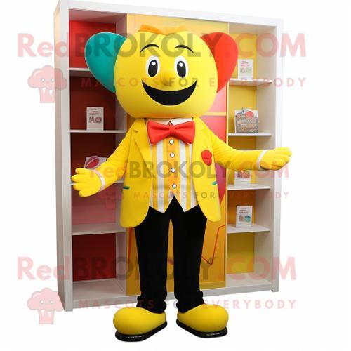 Personnage De Costume De Mascotte Redbrokoly Arc-En-Ciel Jaune Habi... on Productcaster.